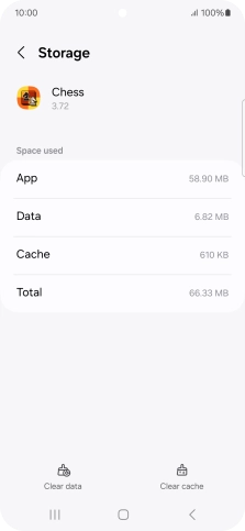 Press Clear cache.