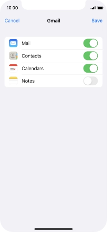 If this screen is displayed, you email account has been recognised and set up automatically. Follow the instructions on the screen to key in more information and finish setting up your phone.