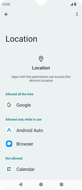 Press the required app. Press the required app.