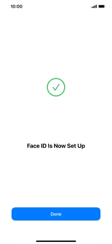 Press Done. If you haven't previously selected a phone lock code, key in a code of your own choice twice.