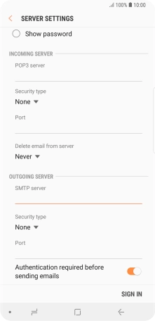 Press the drop down list below 'Security type'.