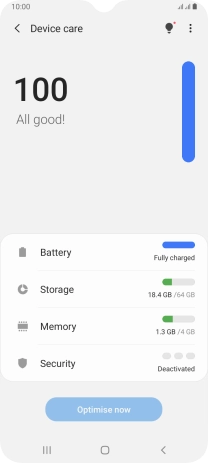 Press Battery.
