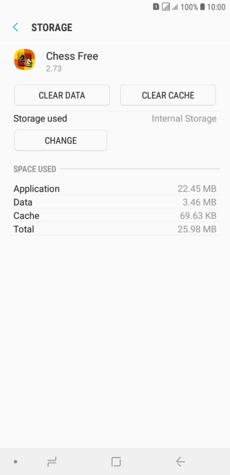 Press CLEAR CACHE.