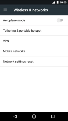 Press Tethering & portable hotspot.