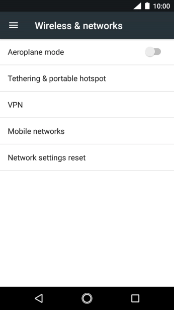 Press Tethering & portable hotspot.