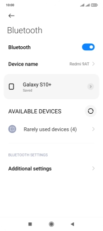 Press the Home key to return to the home screen.