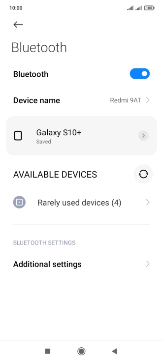 Press the Home key to return to the home screen.