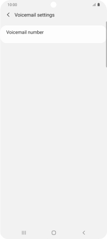 Press Voicemail number.