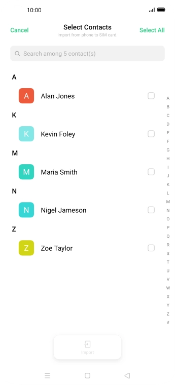 Press Select All.