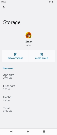 Press CLEAR CACHE.