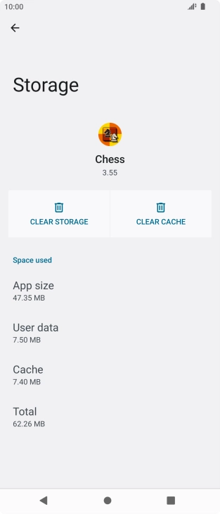 Press CLEAR CACHE.