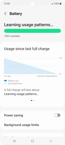 Press Power saving.