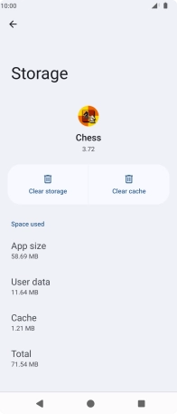 Press Clear cache.