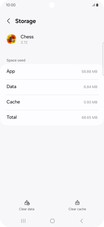 Press Clear cache.