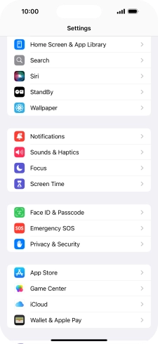 Press Privacy & Security.