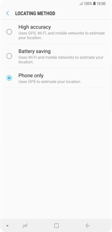 If you select High accuracy, your phone can find your exact position using the GPS satellites, the mobile network and nearby WiFi networks. Satellite-based GPS requires a clear view of the sky.