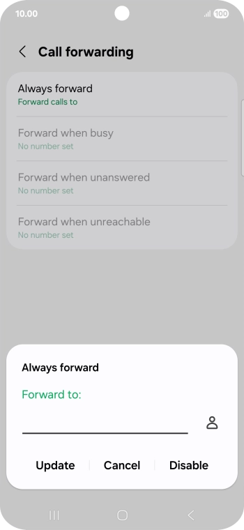 Press Disable.