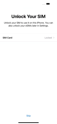 Press SIM Card.