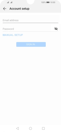 Press Email address and key in your email address.