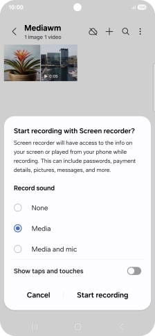 Follow the instructions on the screen to select the required settings.