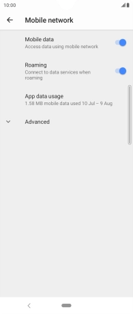 Press the Home key to return to the home screen.