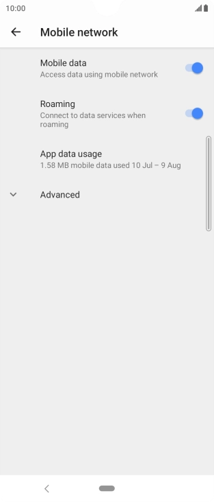 Press the Home key to return to the home screen.