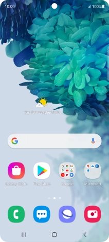 Slide two fingers downwards starting from the top of the screen.