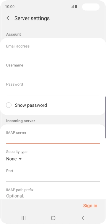 Press the drop down list below 'Security type'.