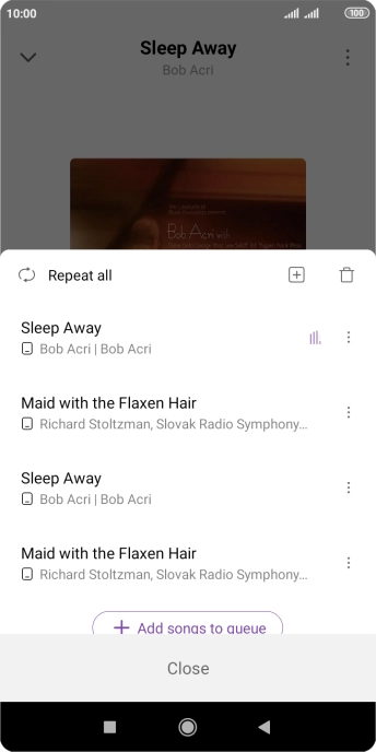 Press the add icon.