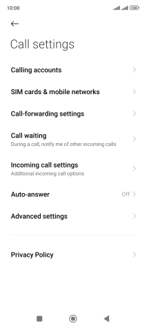 Press Advanced settings.
