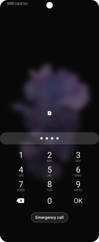 Key in your SIM PIN and press OK. The default SIM PIN is 0000.
