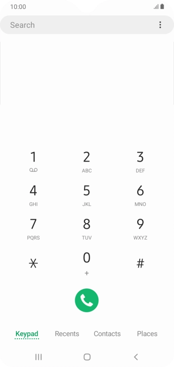 Press the menu icon.