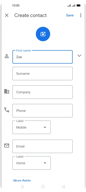 Press Surname and key in the required last name.