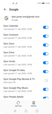 Press the Home key to return to the home screen.