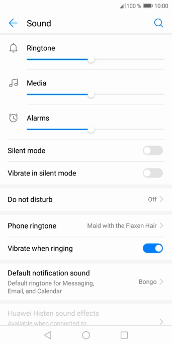 Press the Home key to return to the home screen.