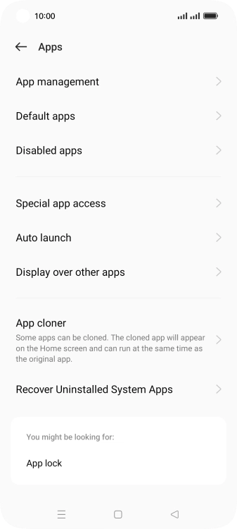 Press App management. Press App management.