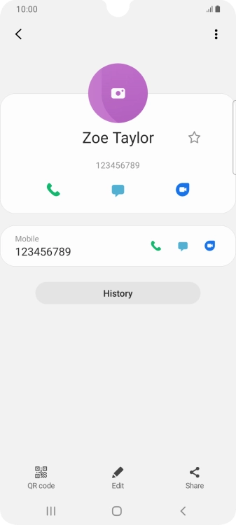 Press the Home key to return to the home screen.