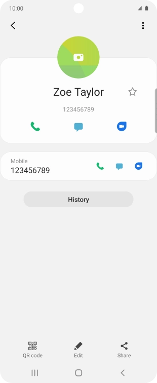 Press the Home key to return to the home screen.