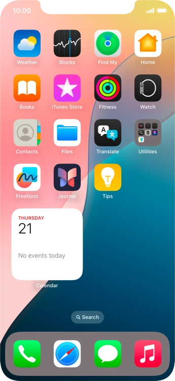 If you're using a Widget Stack: slide up or down on the stack to select the required widget. If you're using a Widget Stack: slide up or down on the stack to select the required widget.