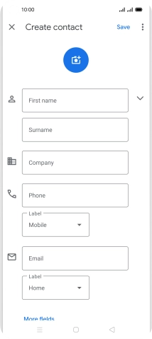Press First name and key in the required first name.
