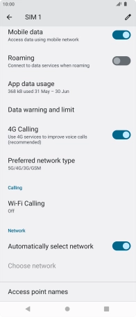 Press Wi-Fi Calling.