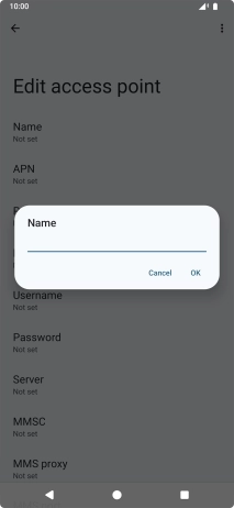 Key in O2 UK MMS and press OK.