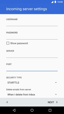 Press the drop down list below 'SECURITY TYPE'.