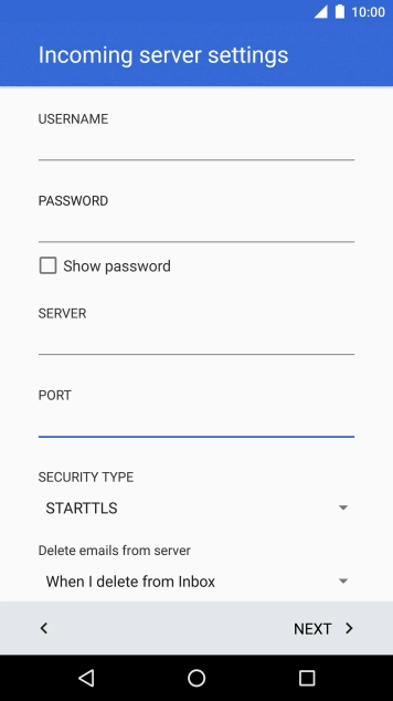 Press the drop down list below 'SECURITY TYPE'.
