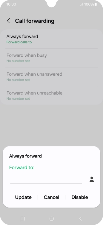 Press Disable.