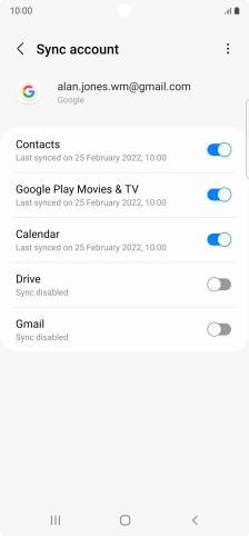 Press the Home key to return to the home screen.