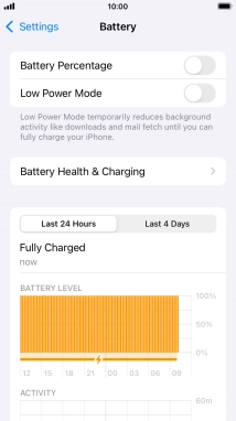 Press the indicator next to 'Low Power Mode' to turn on the function.