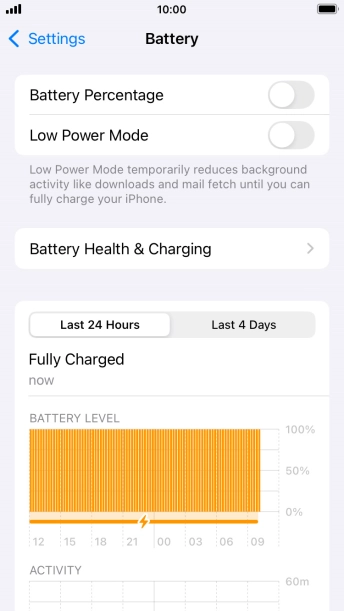 Press the indicator next to 'Low Power Mode' to turn on the function. Press the indicator next to 'Low Power Mode' to turn on the function.