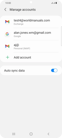 Press the Home key to return to the home screen.