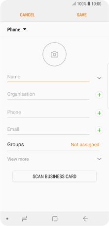 Press the address book drop down list.
